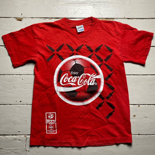 Coca Cola Euro 96 England Football Vintage 90’s T Shirt