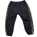 Adidas Black and Orange Camouflage Stripes Joggers (2XL)