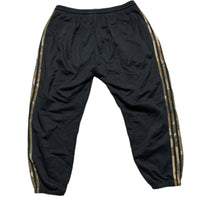 Adidas Black and Orange Camouflage Stripes Joggers (2XL)