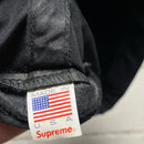 Supreme Black and White Snapback Cap