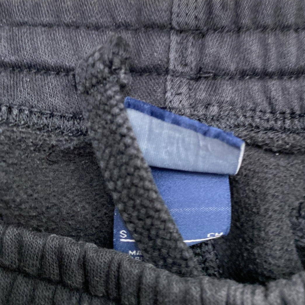 Nike Black and White Swoosh Baggy Joggers (S)