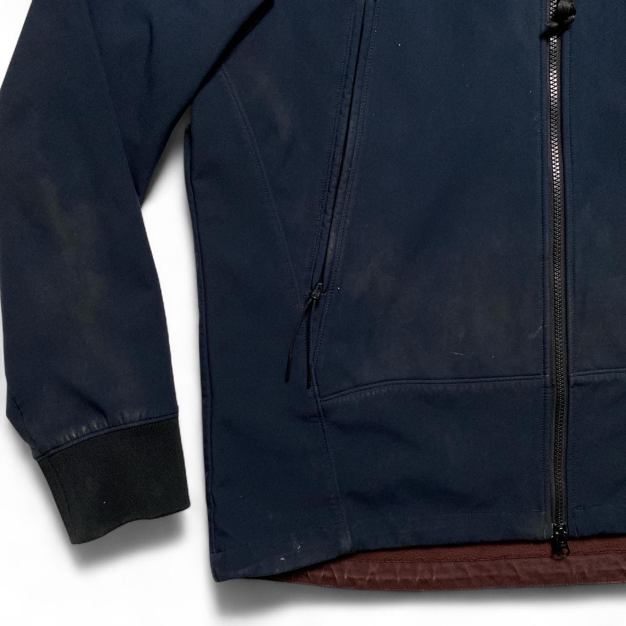 CP Company Shell Google Navy and Red Fleece Interior Jacket