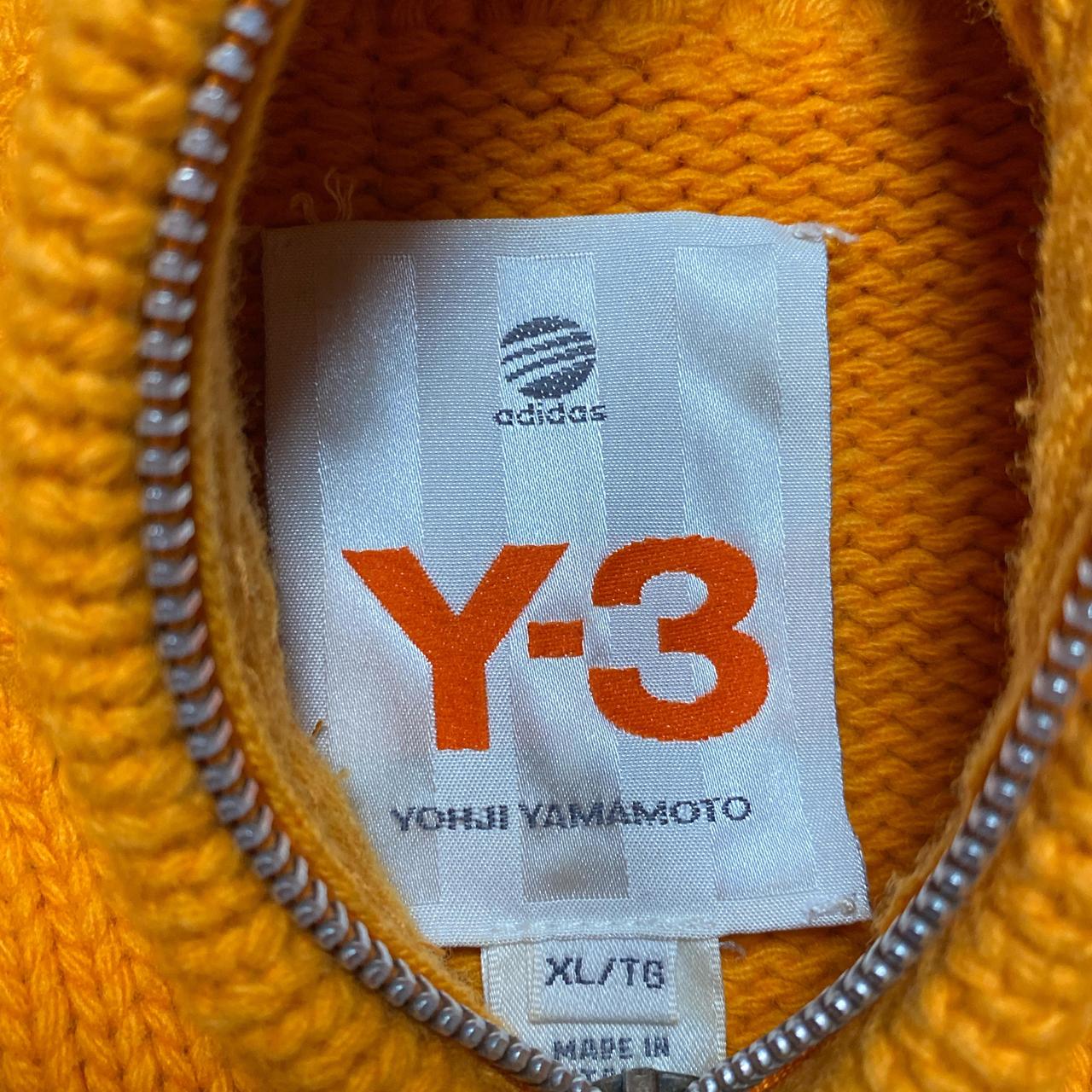 Y-3 Yohji Yamamoto Vintage Orange and Brown Stripe Knitted Hoodie (XL)