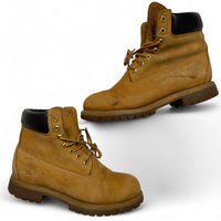 Timberland High Nubuck Wheat Brown Classic Boots (UK 8.5)