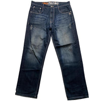 Akademiks Vintage Baggy Dark Navy Stonewashed Jeans (38W)