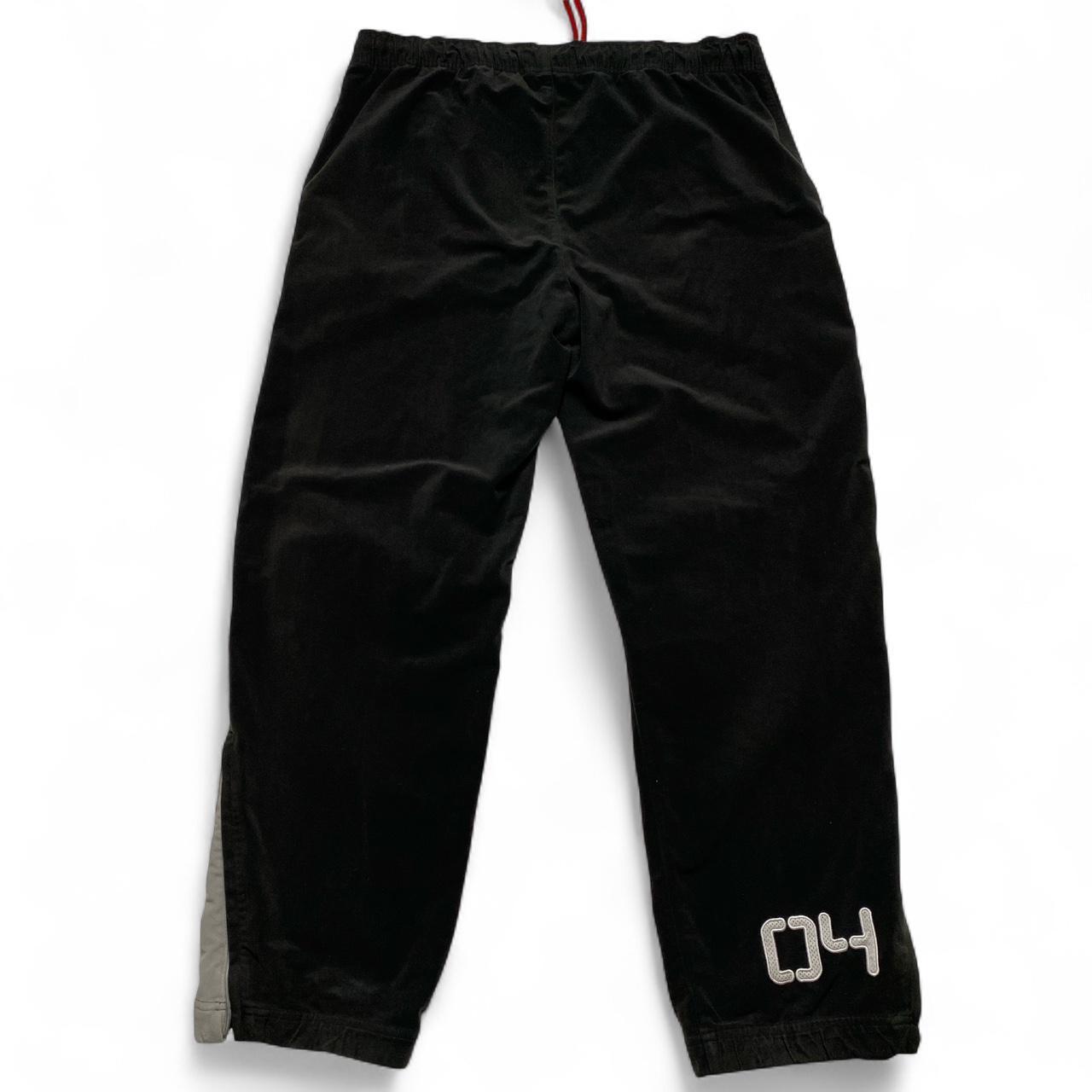 Nike 8704 Air Max Velour Vintage Y2K Black and Grey Swoosh Full Tracksuit (L)