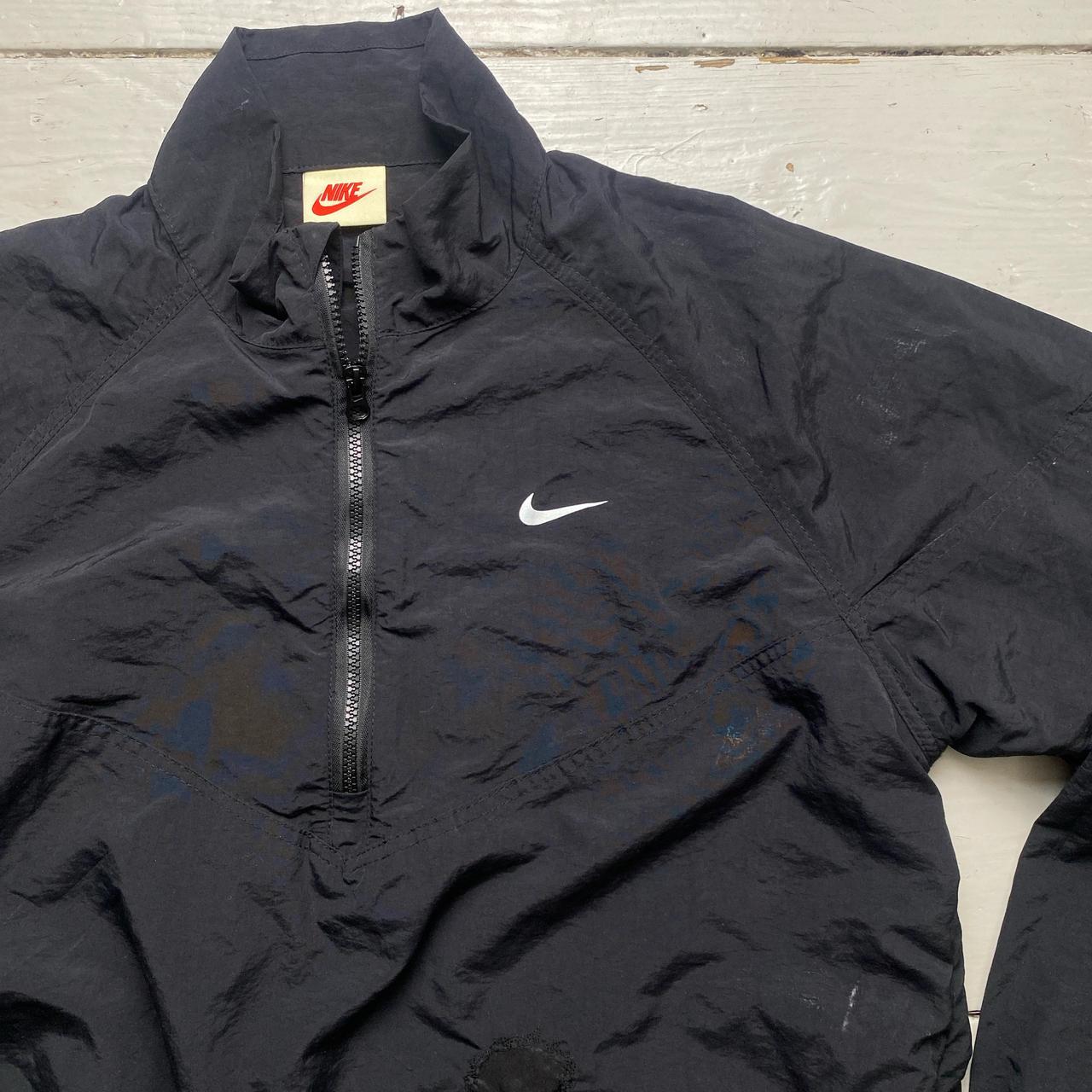 Nike Stussy Black and White Windbreaker