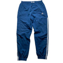 Adidas Blue and White Baggy Shell Trackpant Bottoms (M)