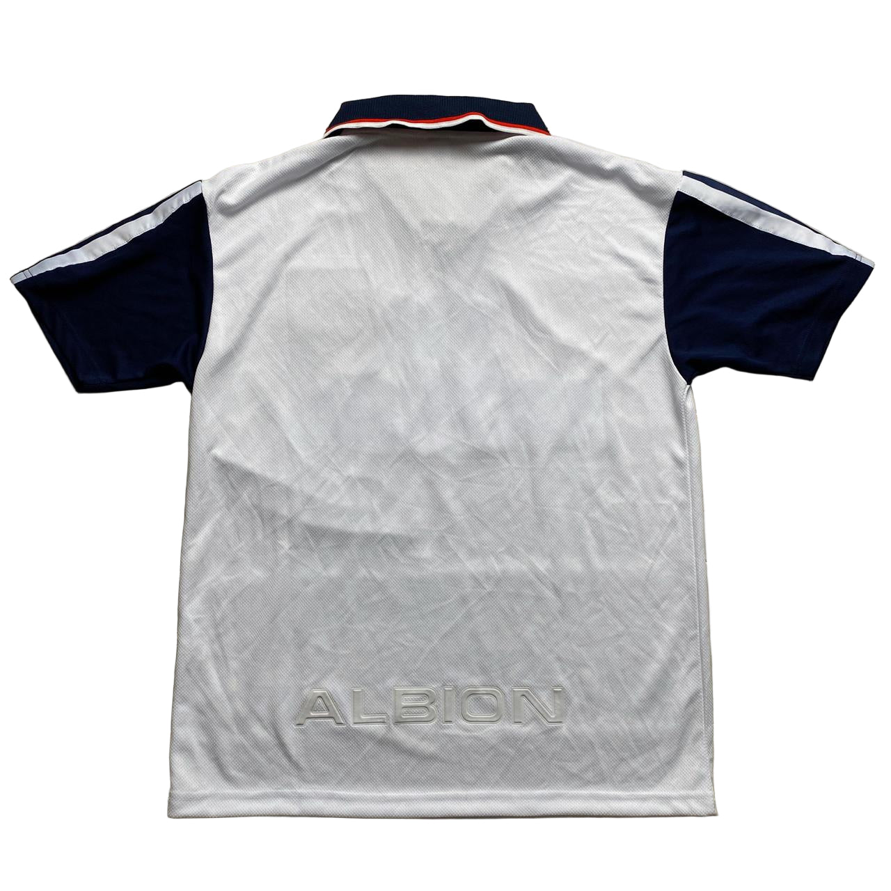 West Brom Vintage Style Merchandise Jersey White and Navy (L)
