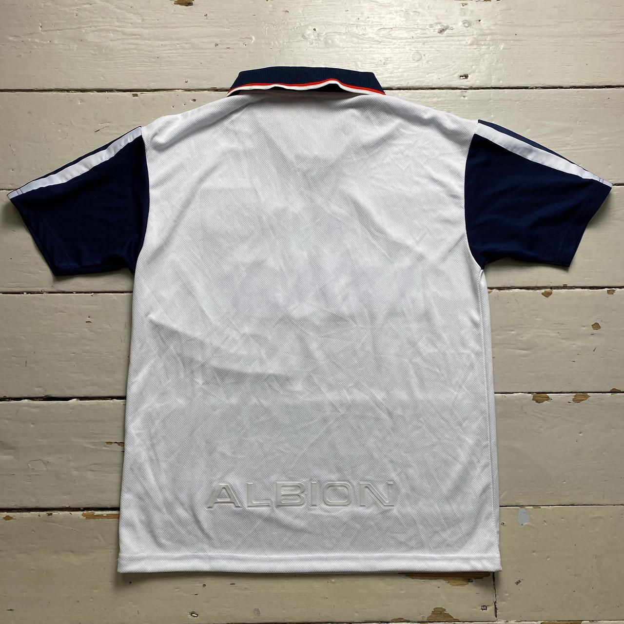 West Brom Vintage Style Merchandise Jersey White and Navy