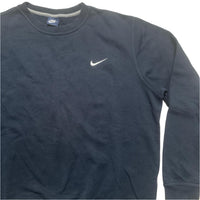 Nike Navy and White Swoosh Jumper (XL)