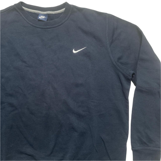Nike Navy and White Swoosh Jumper (XL)