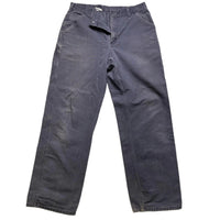 Carhartt Dungaree Fit Carpenter Grey Baggy Distressed Jean Trousers (34W)