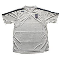 England Umbro White and Navy Vintage Football Jersey (XL)