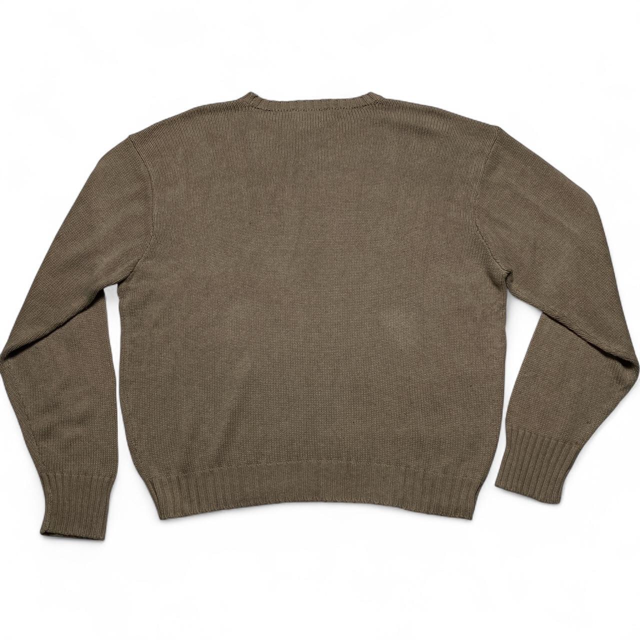 Polo Ralph Lauren Cream and Green Jumper