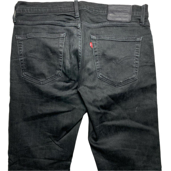Levis 514 Black Straight Leg Baggy Jeans (33W)