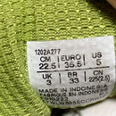 Asics Gel Nimbus 9 Green Pink and Grey Trainers (UK 3)