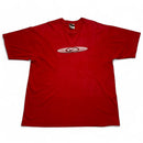 Nike Vintage 90’s Swoosh Oval Graphic Red and Silver T Shirt (XL)