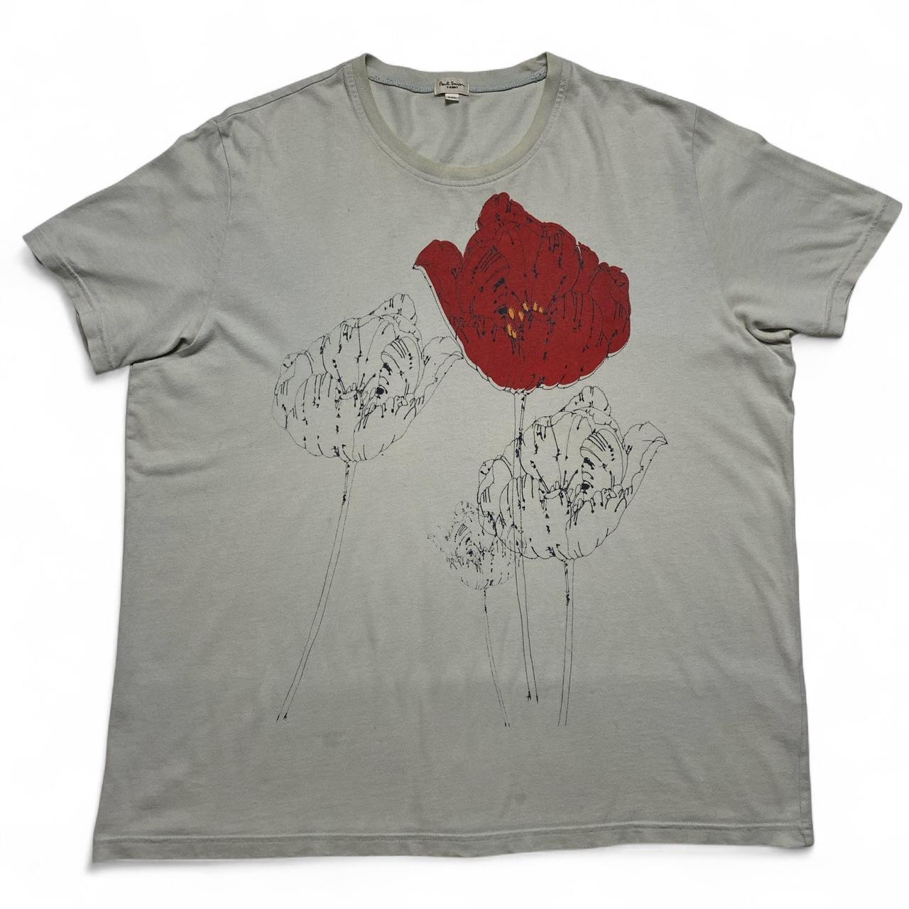 Paul Smith Flower T Shirt Light Blue (2XL)