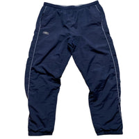 Umbro Navy and Grey Trackpant Shell Baggy Bottoms (L)