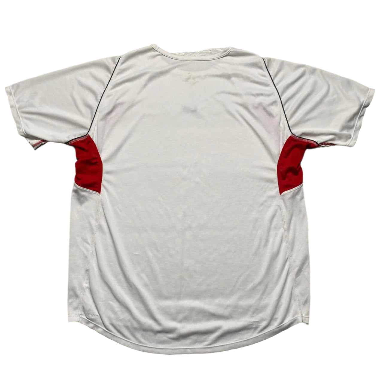 Nike Vintage Centre Swoosh White Red and Grey Jersey T Shirt (XL)