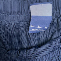 Nike Swoosh Navy and White Shell Trackpant Baggy Bottoms (XL)