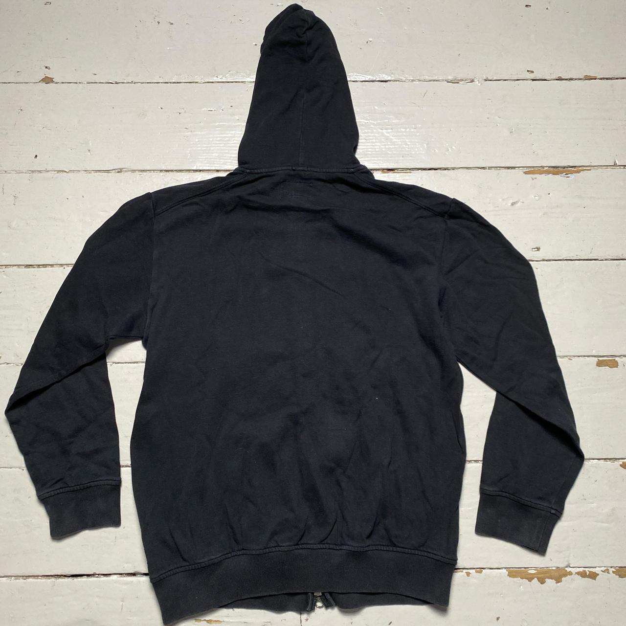 Armani Black and Grey Zip Hoodie