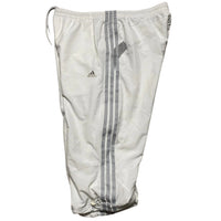 Adidas Climalite Vintage y2k Shell Trackpant Shorts White and Silver (L)