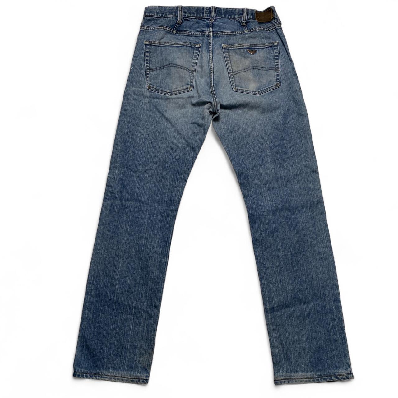 Armani Jeans Vintage Light Blue Baggy Indigo 008 Jeans