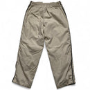 Nike Beige Y2K Vintage Shell Trackpant Hexi Logo Red White Swoosh Bottoms (XL)