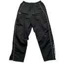 Umbro Vintage Black and Grey Shell Trackpant Baggy Bottoms (L)