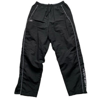 Umbro Vintage Black and Grey Shell Trackpant Baggy Bottoms (L)