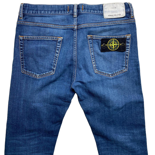 Stone Island Blue Slim Fit Jeans (32W)