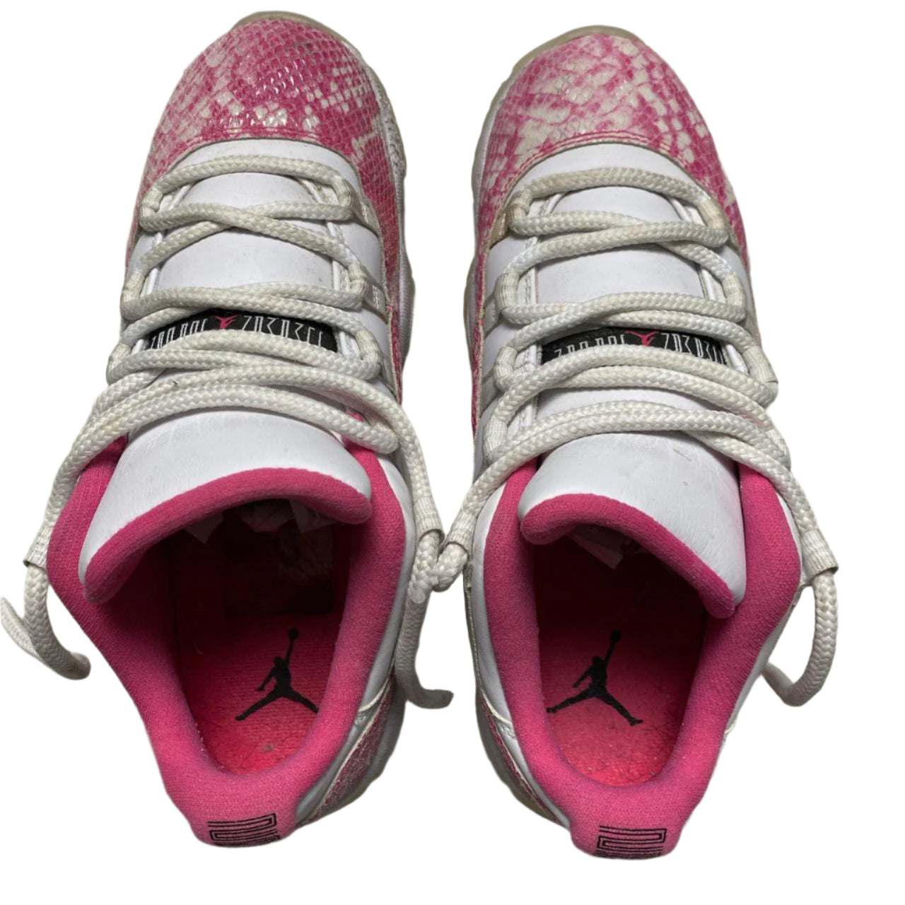 Jordan 11 Low Pink Snakeskin and White (UK 6)