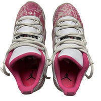 Jordan 11 Low Pink Snakeskin and White (UK 6)