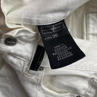 Stone Island Denims Vintage White Jean Short Jorts (30W)