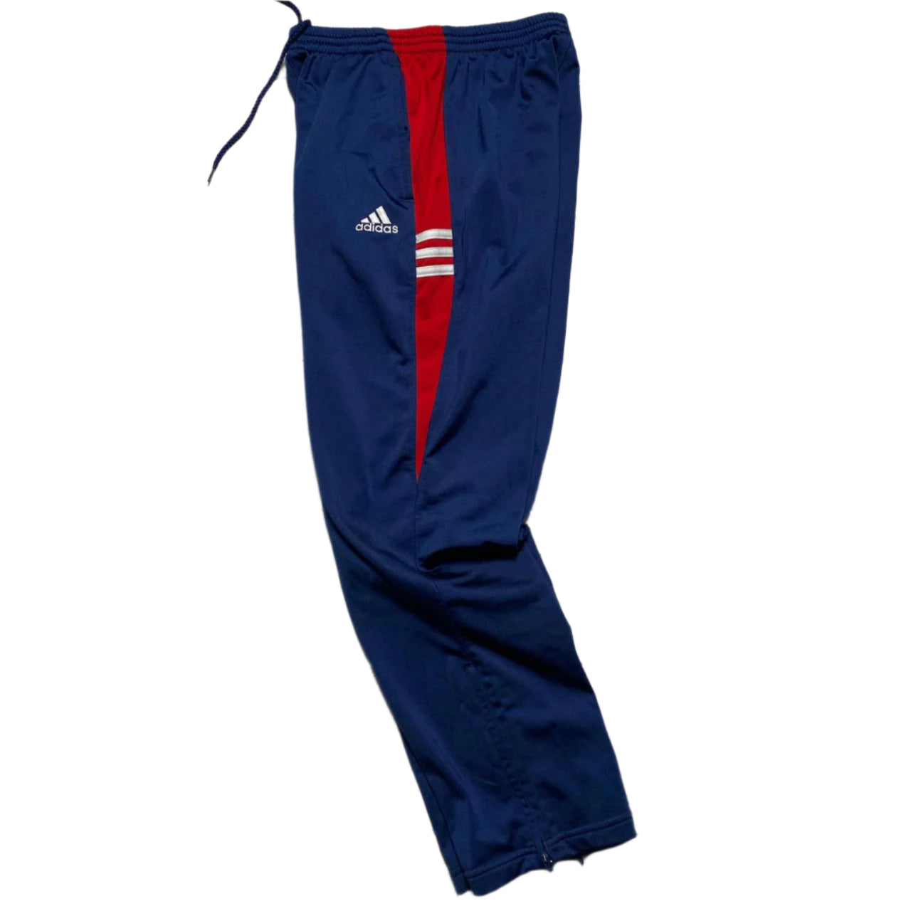 Adidas Navy White and Red Vintage Trackpant Joggers (S)