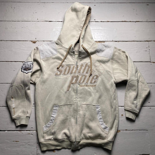 South Pole Cream and White Hoodie