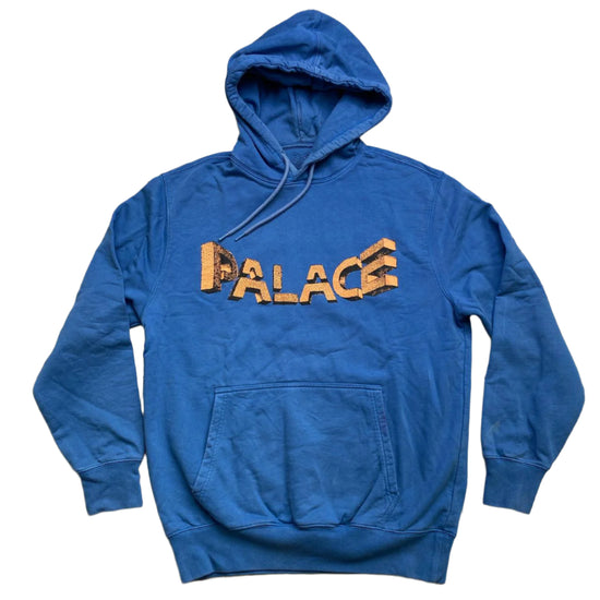 Palace Blue and Light Brown Hoodie (M)