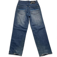 South Pole Vintage Sneaker Embroidery Light Blue Distressed Jeans