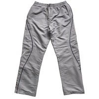 Reebok Vintage Shell Baggy Trackpant Bottoms Silver Navy and White (M)