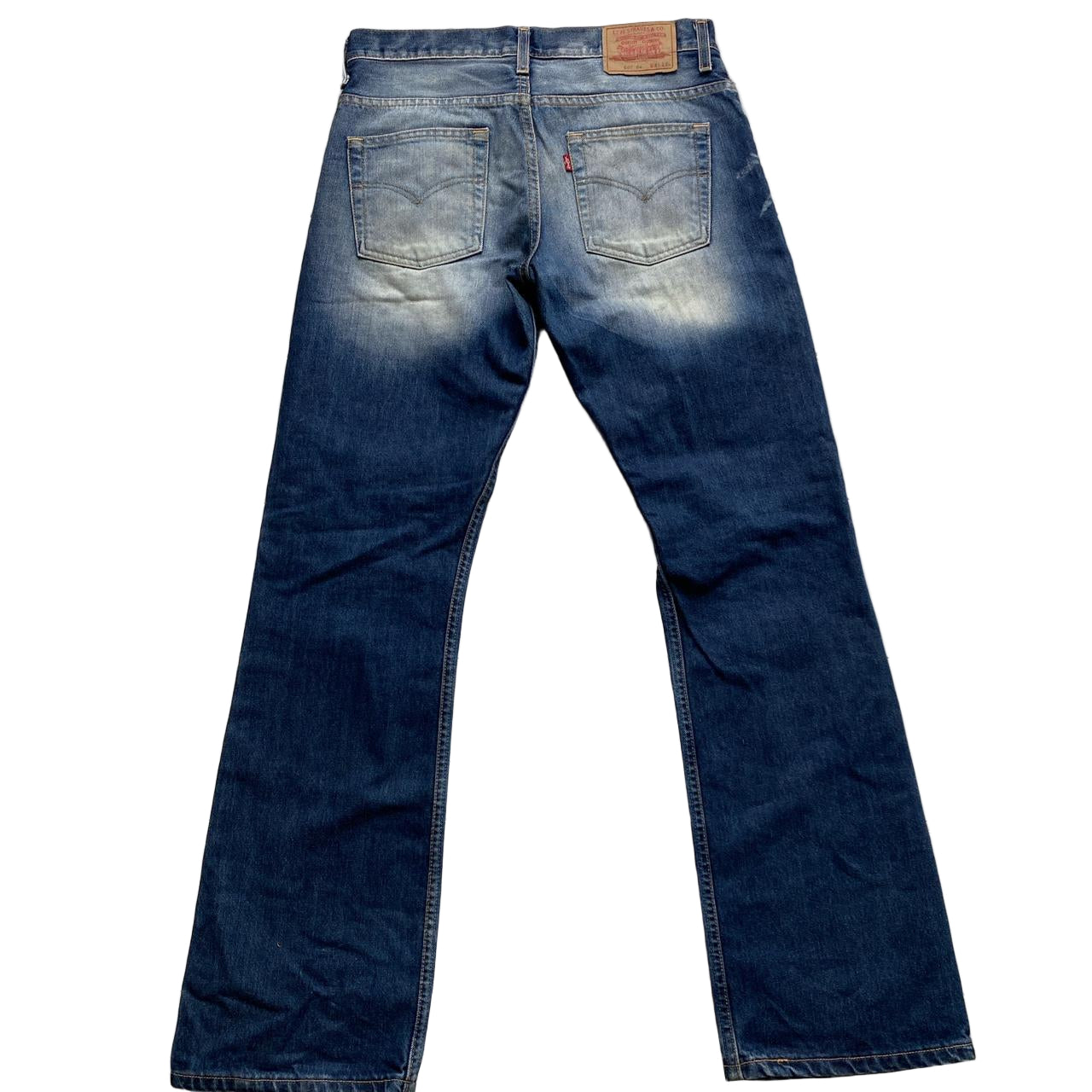 Levis 507 04 Vintage Stonewash Navy and Light Blue Baggy Jeans (31W)