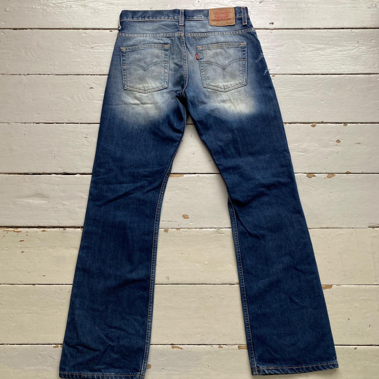 Levis 507 04 Vintage Stonewash Navy and Light Blue Baggy Jeans