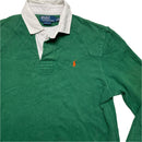 Ralph Lauren Polo Green and Orange Pony Polo Shirt (L)