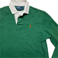 Ralph Lauren Polo Green and Orange Pony Polo Shirt (L)