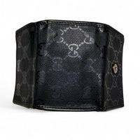 Gucci Black GG Supreme Monogram Leather Small Keyholder Case Wallet