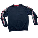 Moschino Navy Taping Repeat Spellout Jumper (2XL)