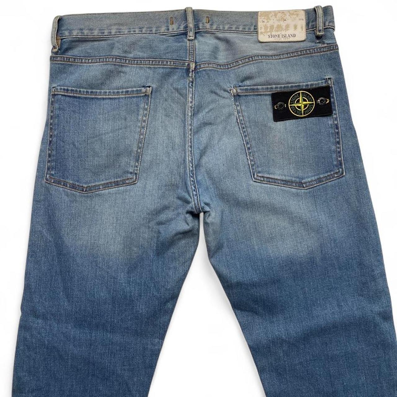 Stone Island Light Blue Straight Jeans (34W)