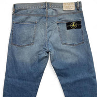 Stone Island Light Blue Straight Jeans (34W)