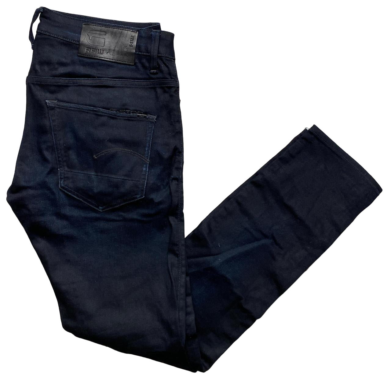 G Star Navy 3301 Slim Jeans (31W)